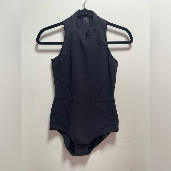 Lululemon Womens Beach Break Paddlesuit Black Swimsuit Style Minimalist Luxury
